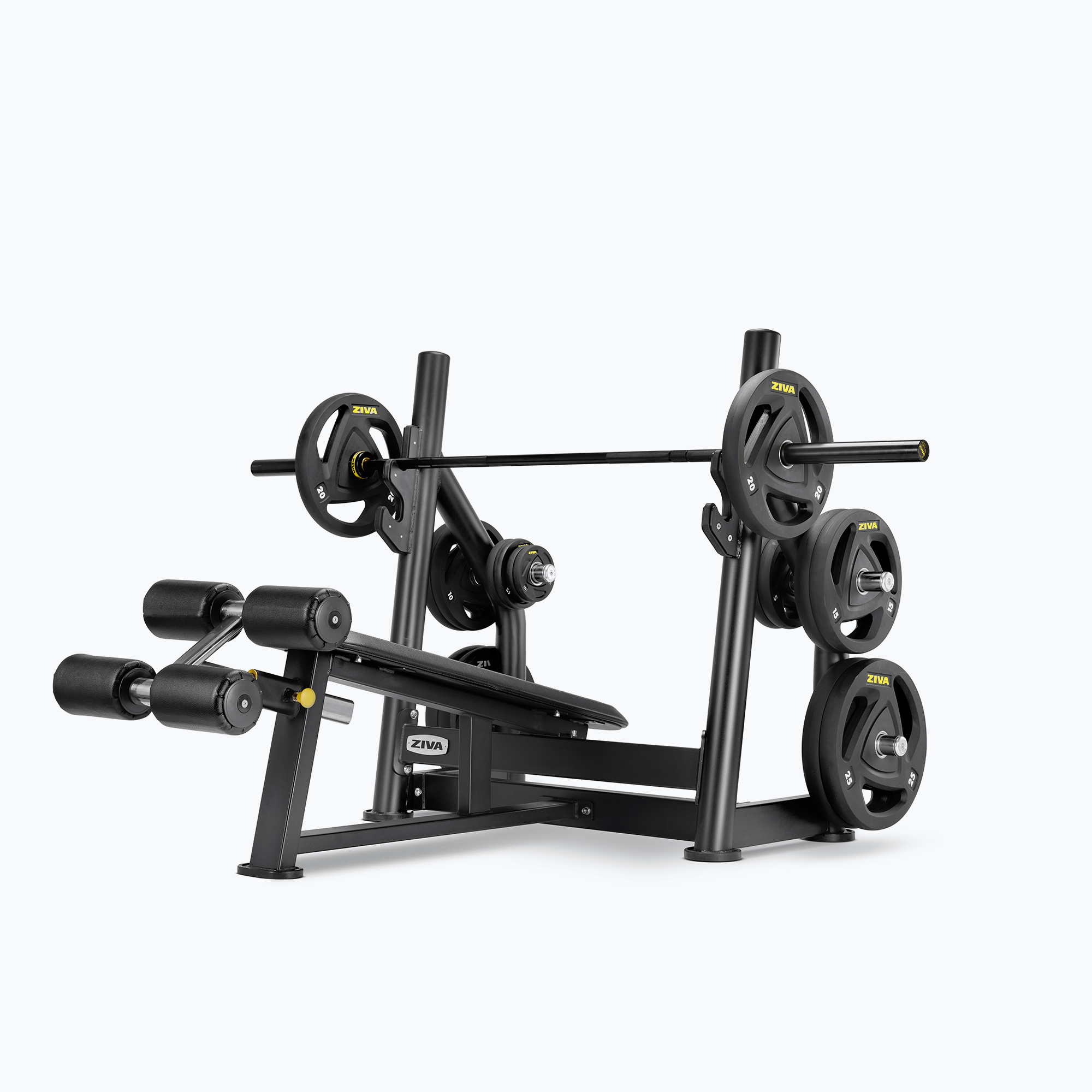 Ghế Đẩy Tạ Dốc Xuống Olympic (Decline Bench) ZIVA EX