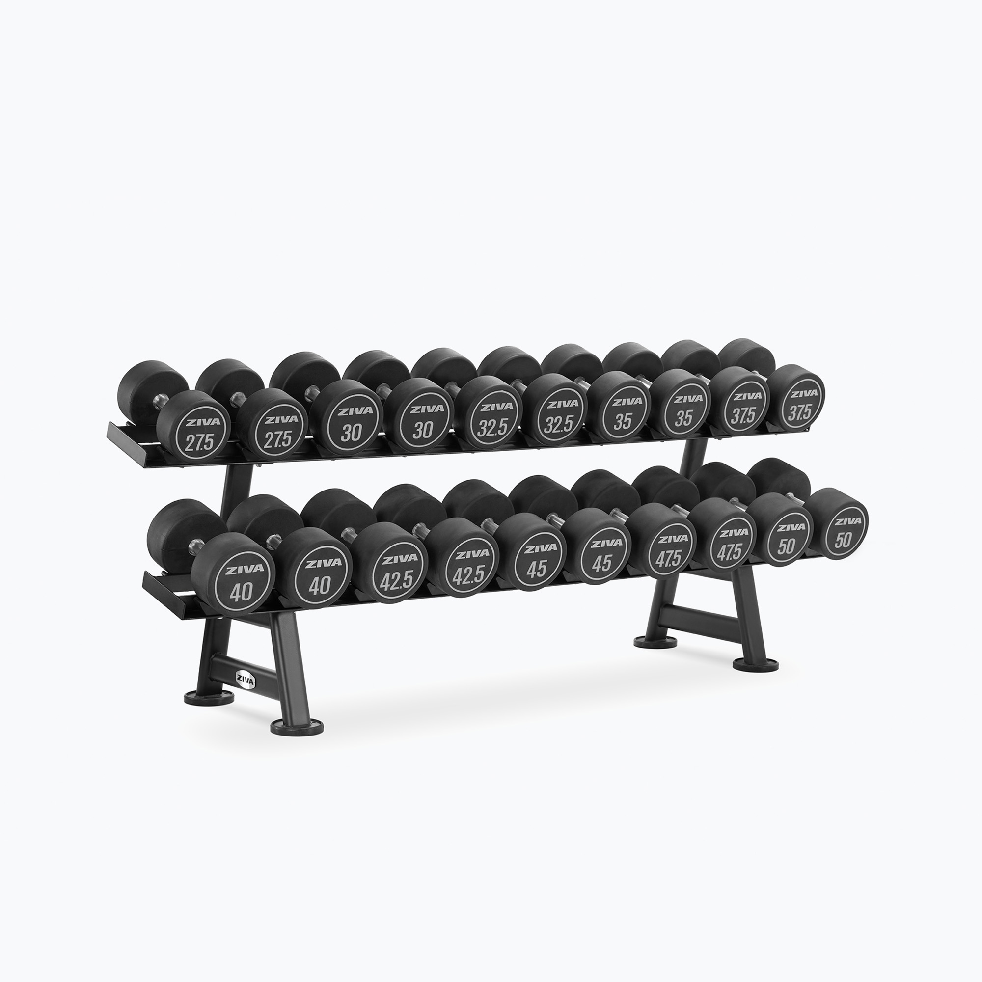 Kệ Để Tạ Đơn ZIVA Performance Có Đế Đỡ Yên Ngựa (2 Tầng, 10 Cặp)