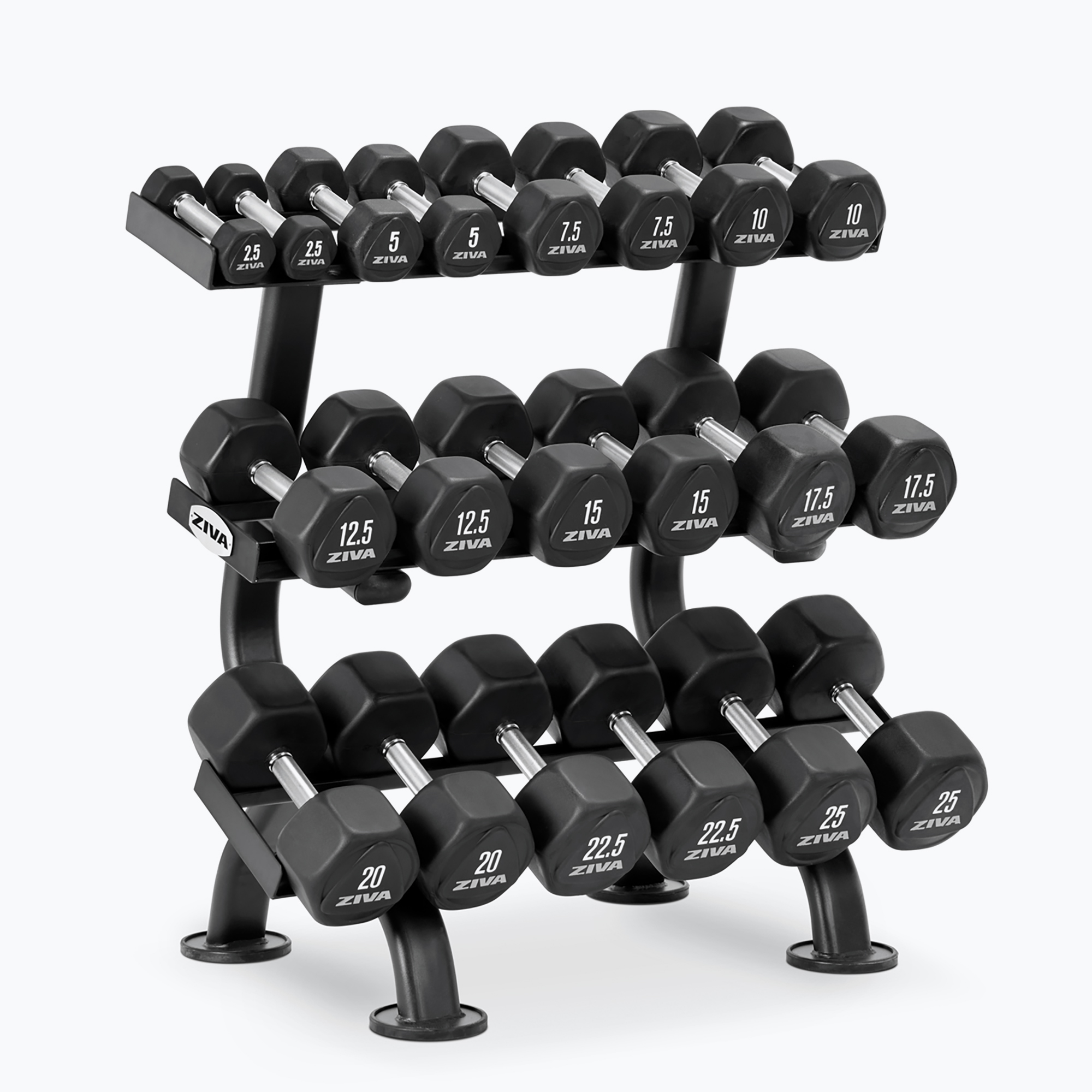 Kệ Để Tạ Đơn ZIVA Performance (3 Tầng, 10 Cặp)