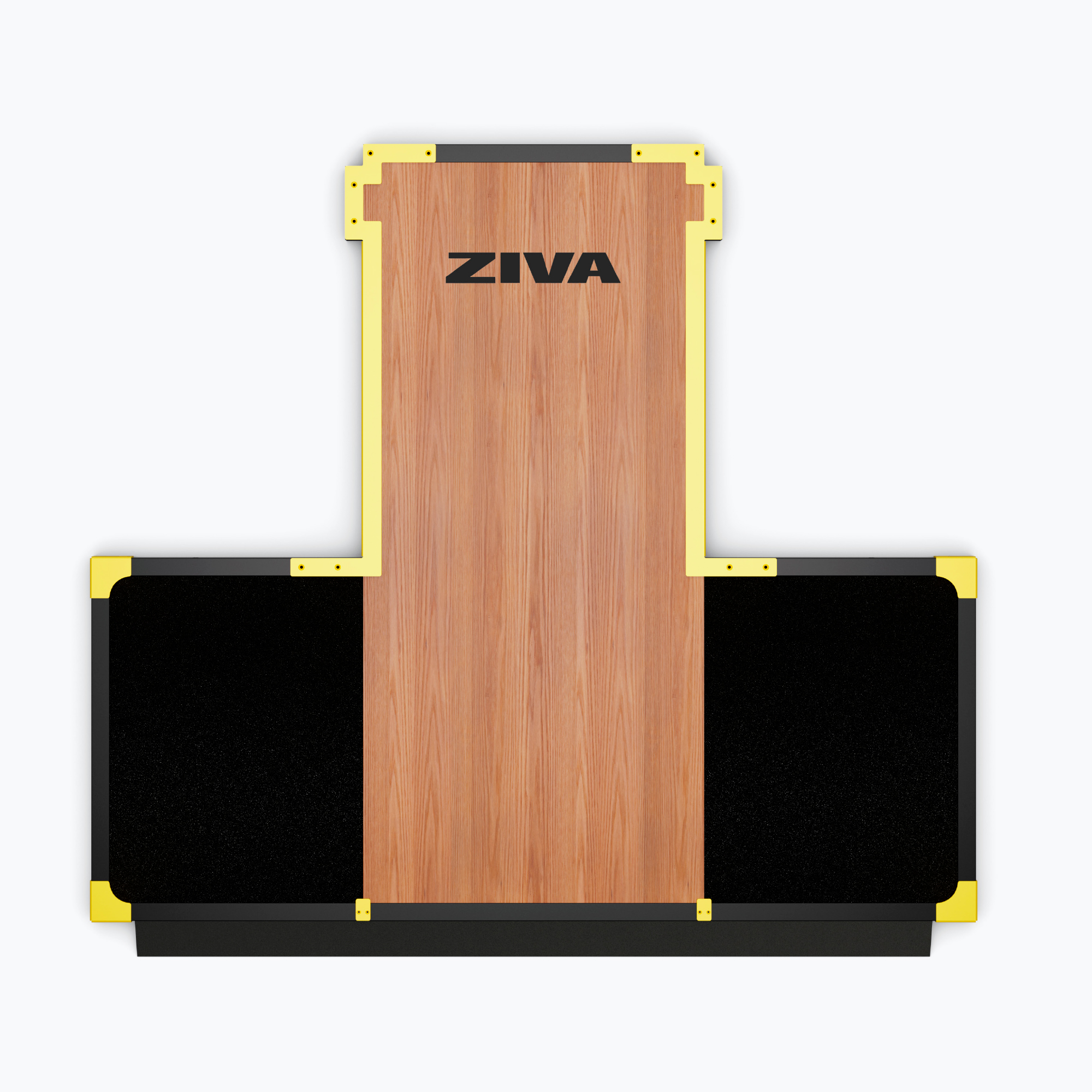 Sàn Nâng Tạ Giảm Chấn Mặt Gỗ Tự Nhiên Dành Cho Half Rack ZIVA INOX
