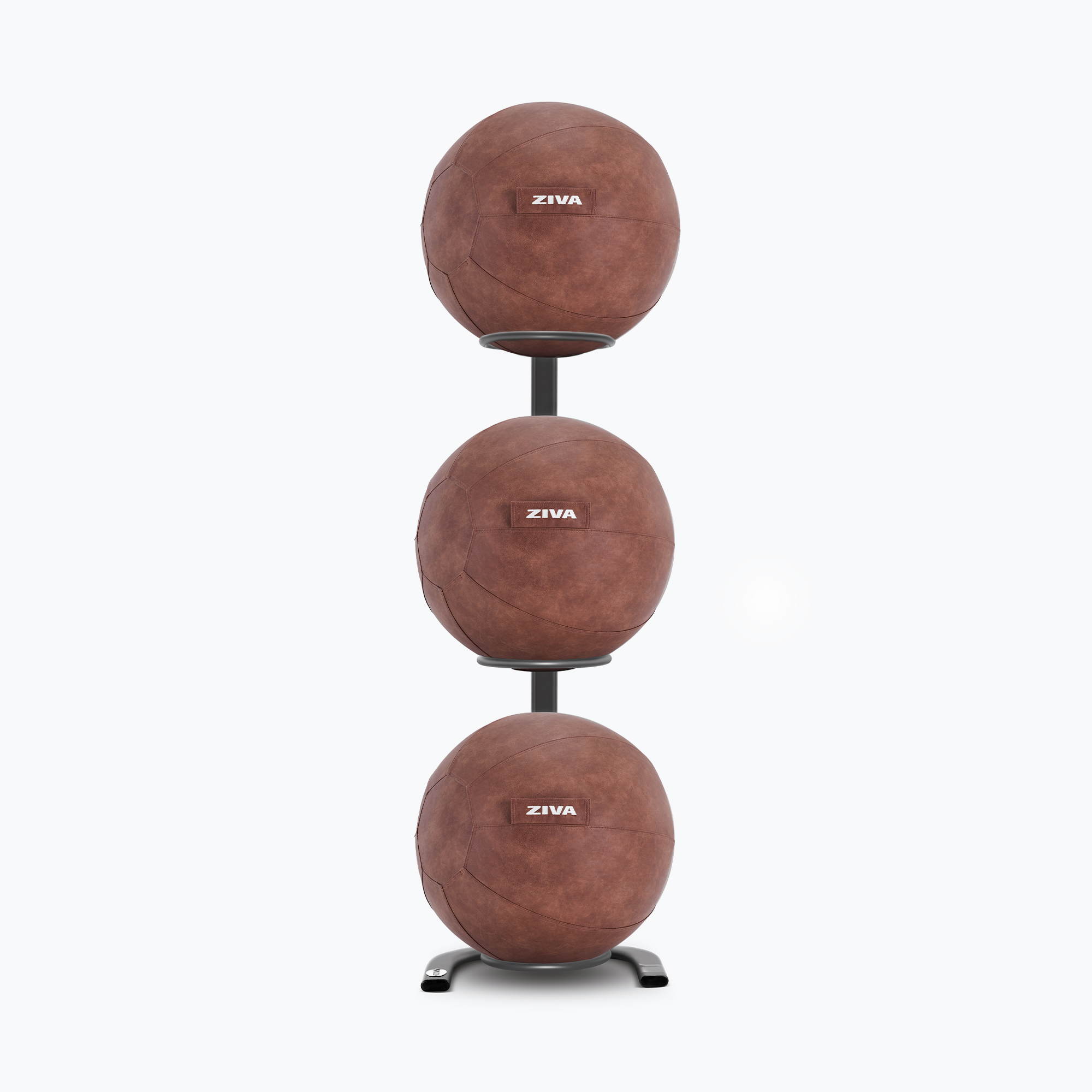 Bóng Tập Thăng Bằng Chống Nổ (Core-Fit Ball) ZIVA Lumina (65cm) Kèm Kệ Lưu Trữ Bóng Tập Thể Lực ZIVA Lumina