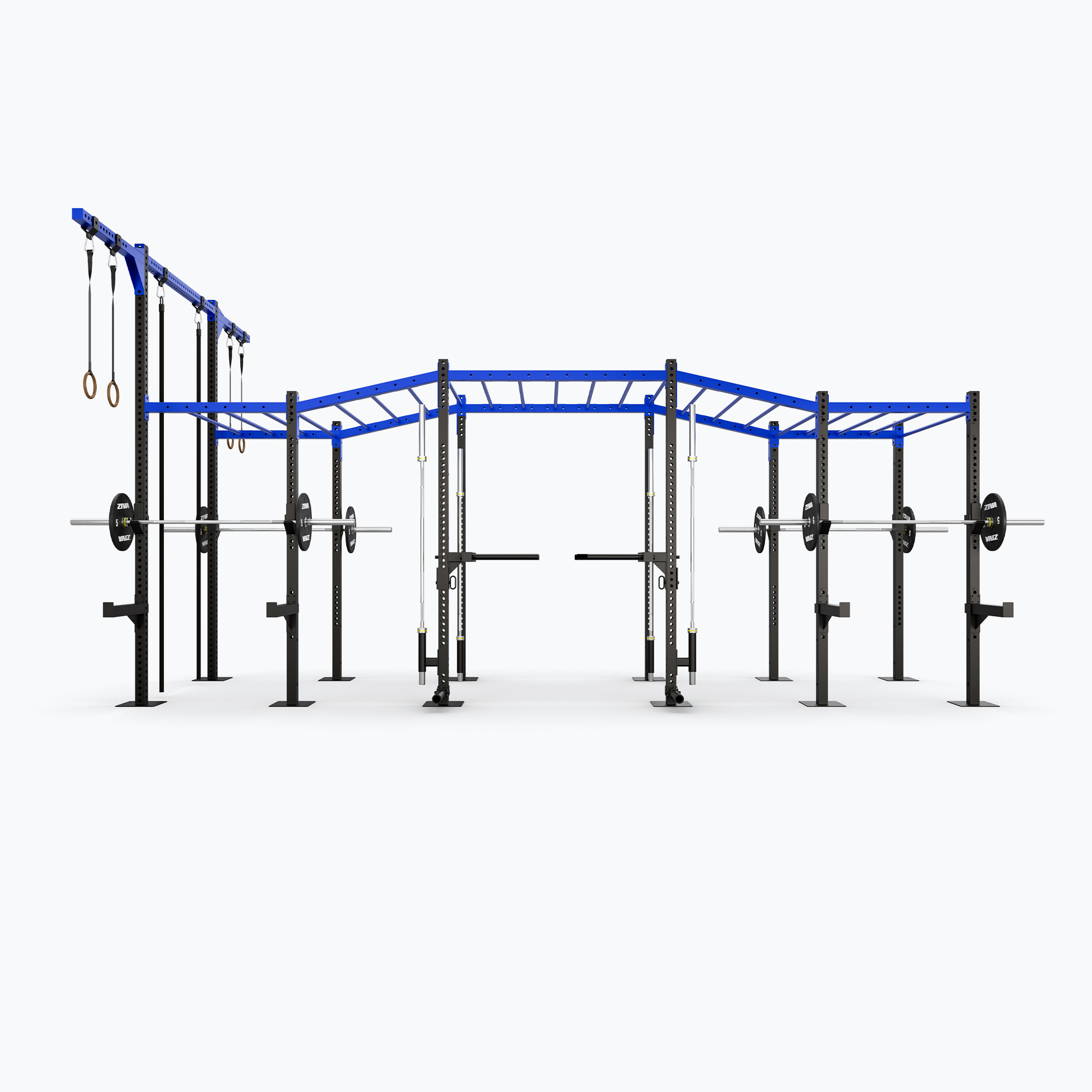 Giàn Khung Tập Đa Năng Độc Lập Tự Đứng Kèm Xà Đu Monkey Bar ZIVA Outdoor