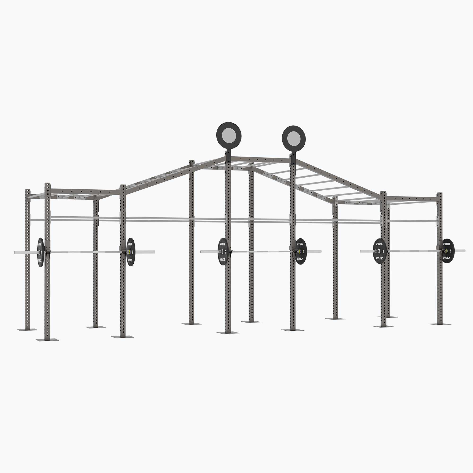 Giàn Khung Tập Đa Năng Độc Lập Tự Đứng Kèm Xà Đu Monkey Bar ZIVA XP