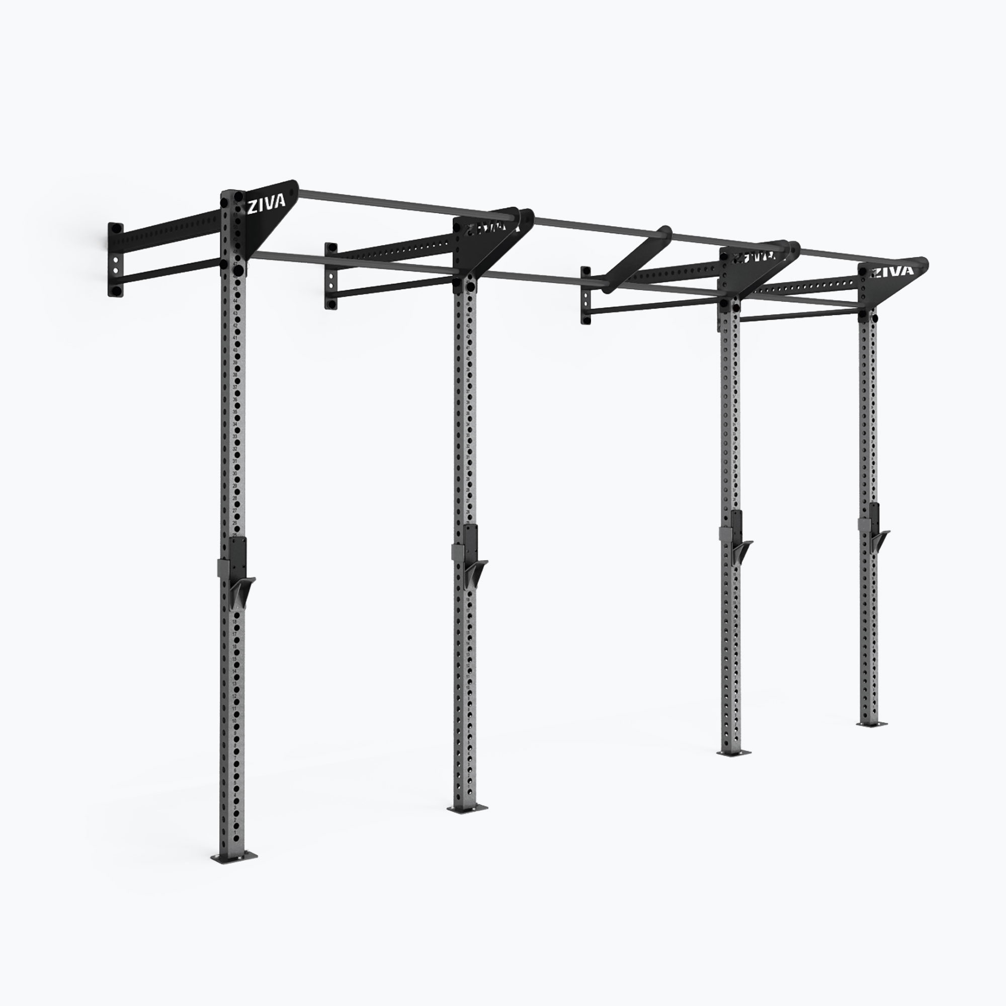 Giàn Khung Tập Đa Năng Gắn Tường ZIVA XP (Cao 2.4m (8ft), Trạm 4.3m / 14ft)