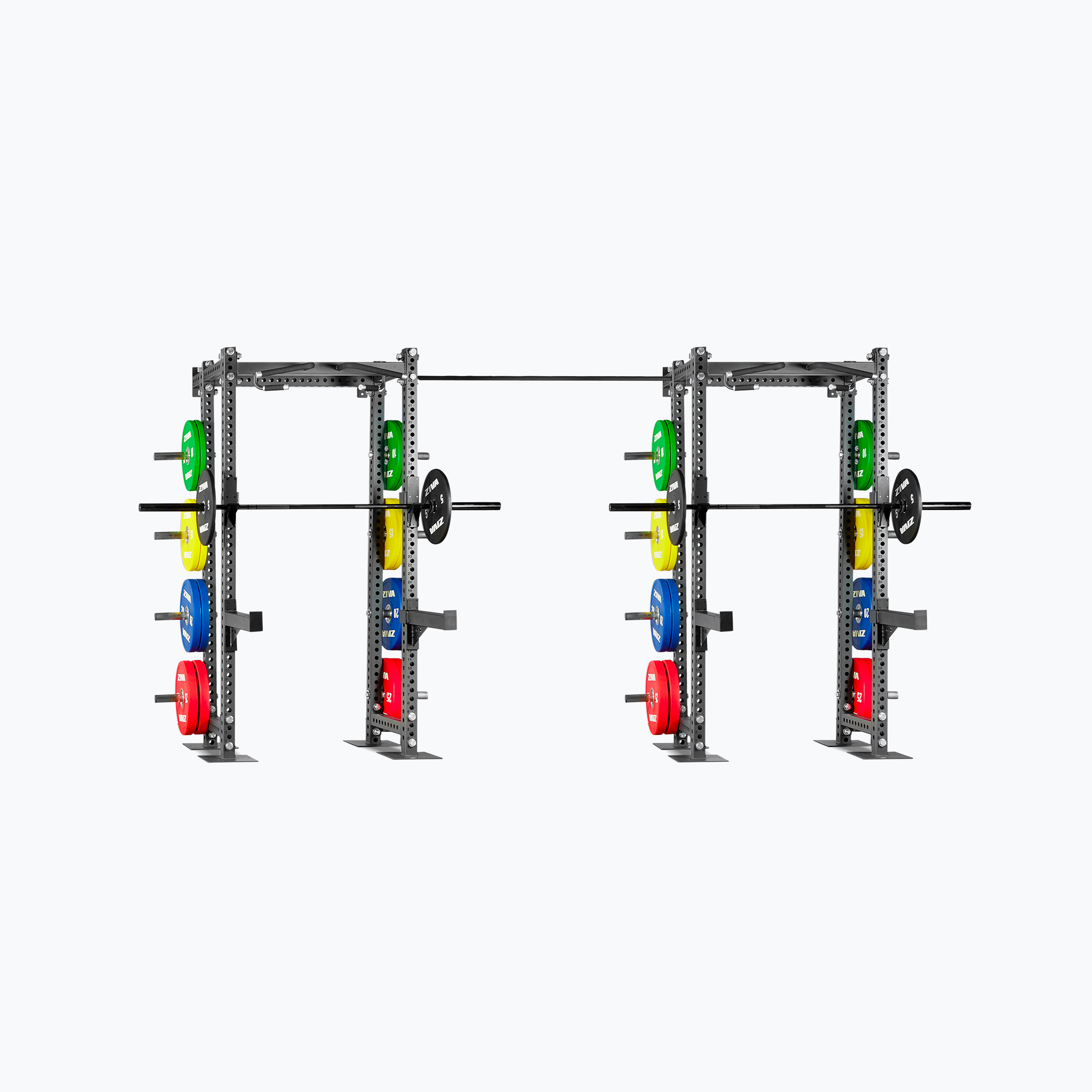 Khung Gánh Tạ Half Rack Gắn Tường ZIVA XP Kèm Thiết Bị Gym ZIVA XP Single Pull Up Bar