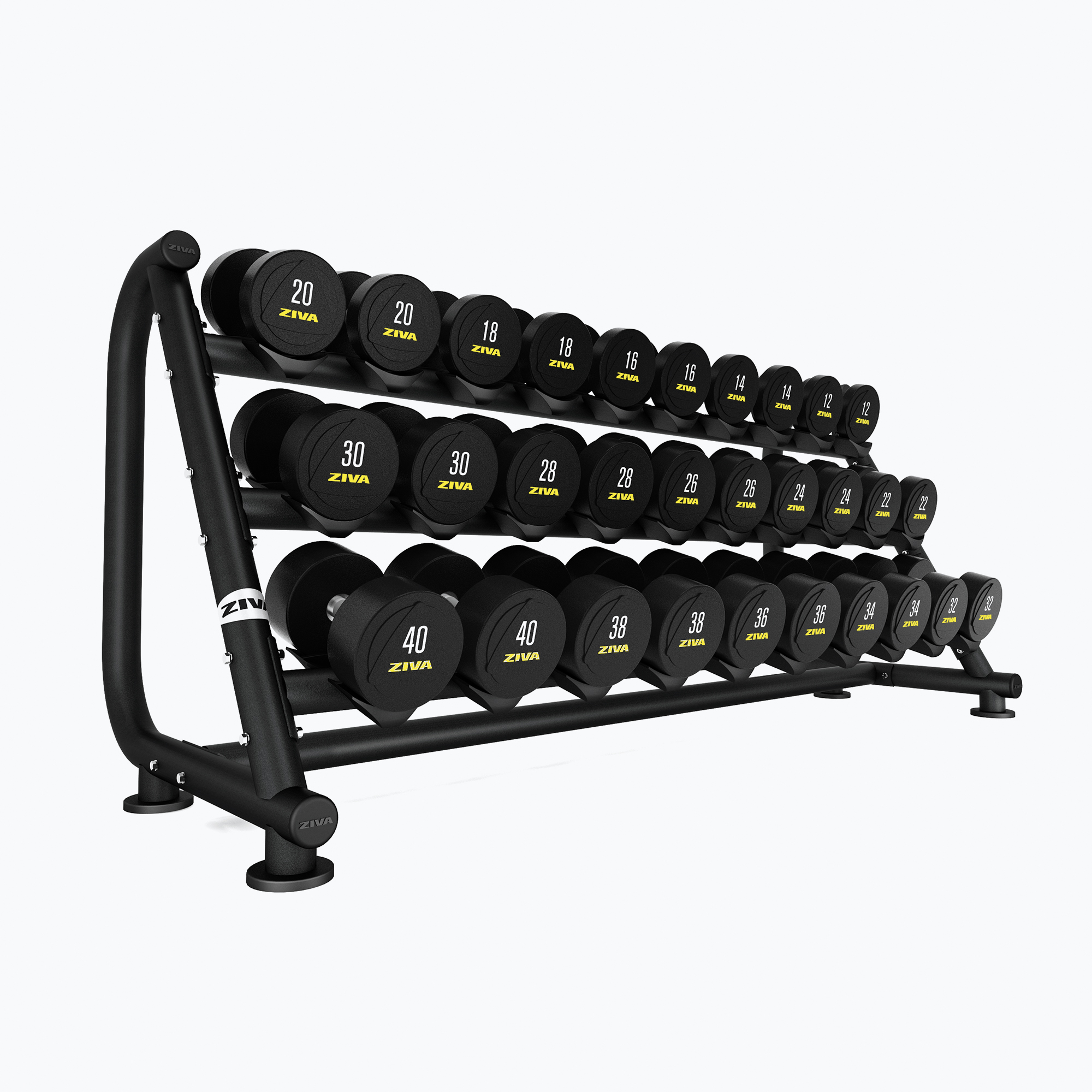Kệ Để Tạ Đơn ZIVA ST (3 Tầng, 15 Cặp)