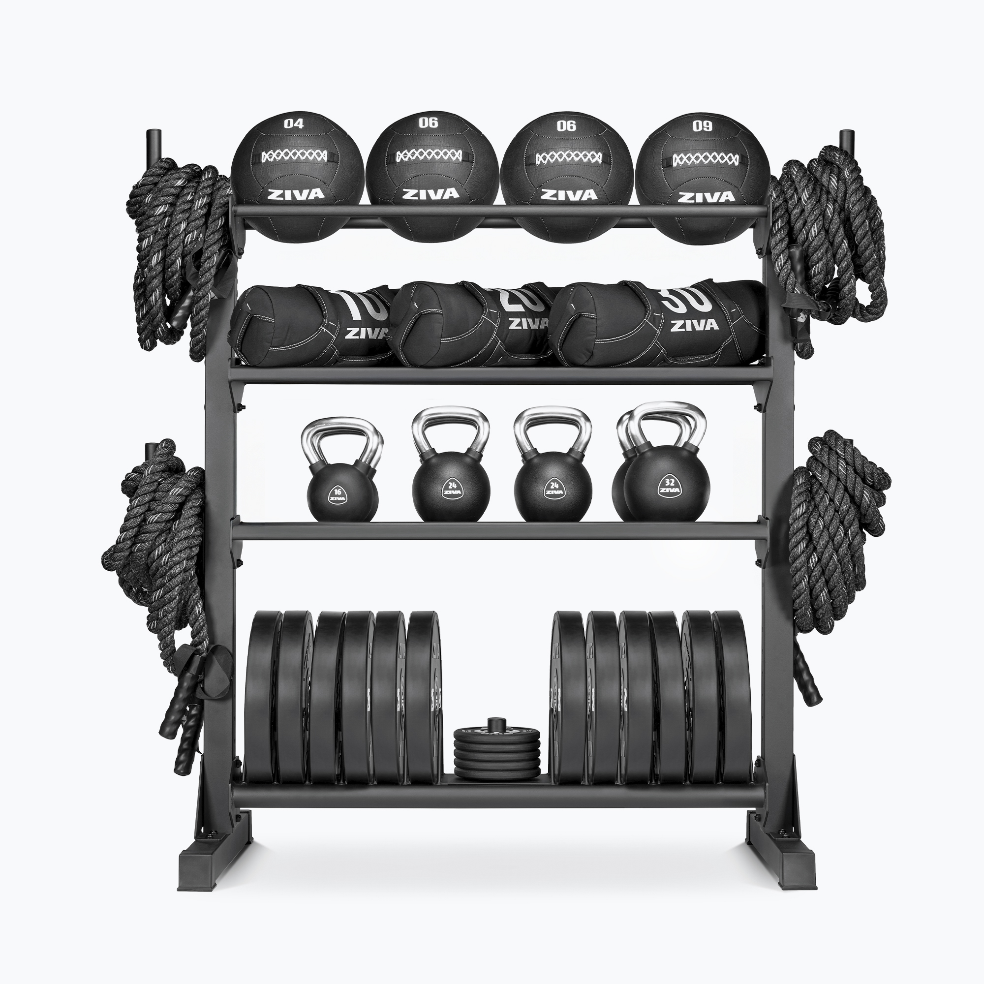 Hệ Thống Kệ Lưu Trữ Thiết Bị Đa Năng ZIVA Velocity Kèm Thiết Bị Gym ZIVA Velocity Velocity Complete Class-ready Kit